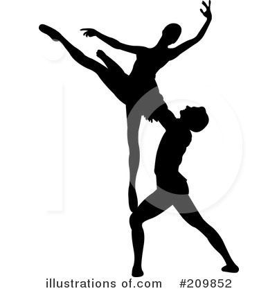 Royalty-Free (RF) Dance Clipart Illustration by Pushkin - Stock Sample #209852