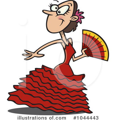 Royalty-Free (RF) Dancer Clipart Illustration by toonaday - Stock Sample #1044443