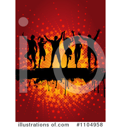 Royalty-Free (RF) Dancers Clipart Illustration by KJ Pargeter - Stock Sample #1104958