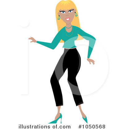 Blonde Woman Clipart #1050568 by Pams Clipart