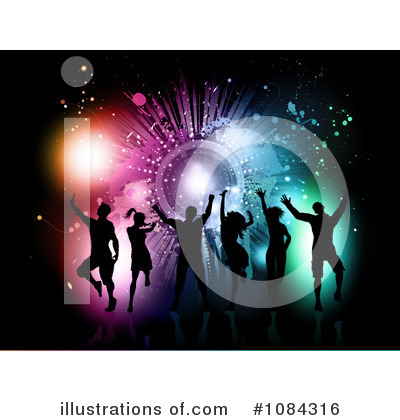 Royalty-Free (RF) Dancing Clipart Illustration by KJ Pargeter - Stock Sample #1084316