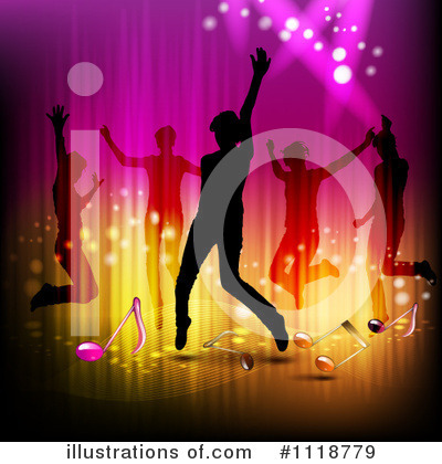 Royalty-Free (RF) Dancing Clipart Illustration by merlinul - Stock Sample #1118779