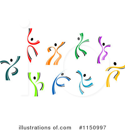 Royalty-Free (RF) Dancing Clipart Illustration by Vector Tradition SM - Stock Sample #1150997