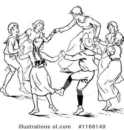 Royalty-Free (RF) Dancing Clipart Illustration by Prawny Vintage - Stock Sample #1166149