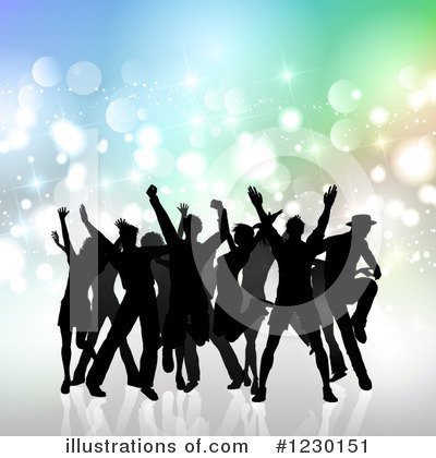 Royalty-Free (RF) Dancing Clipart Illustration by KJ Pargeter - Stock Sample #1230151
