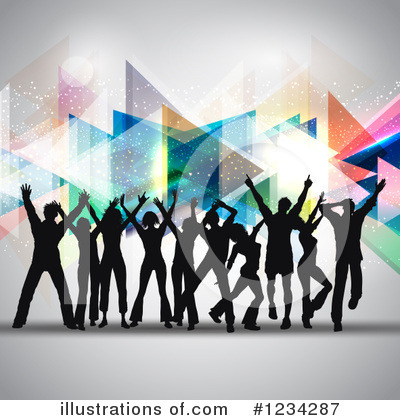 Royalty-Free (RF) Dancing Clipart Illustration by KJ Pargeter - Stock Sample #1234287