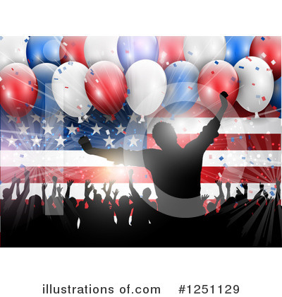 American Flag Clipart #1251129 by KJ Pargeter