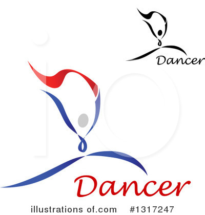 Royalty-Free (RF) Dancing Clipart Illustration by Vector Tradition SM - Stock Sample #1317247