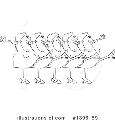 Royalty-Free (RF) Dancing Clipart Illustration by djart - Stock Sample #1396159