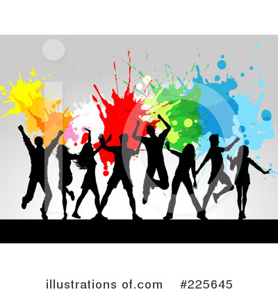 Royalty-Free (RF) Dancing Clipart Illustration by KJ Pargeter - Stock Sample #225645