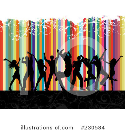 Royalty-Free (RF) Dancing Clipart Illustration by KJ Pargeter - Stock Sample #230584