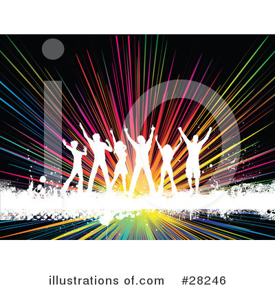 Royalty-Free (RF) Dancing Clipart Illustration by KJ Pargeter - Stock Sample #28246