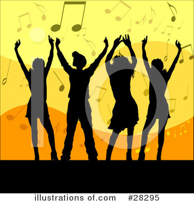 Royalty-Free (RF) Dancing Clipart Illustration by KJ Pargeter - Stock Sample #28295