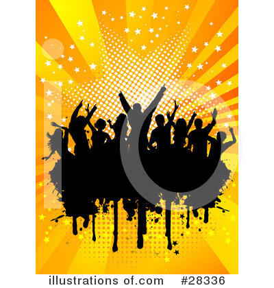 Royalty-Free (RF) Dancing Clipart Illustration by KJ Pargeter - Stock Sample #28336