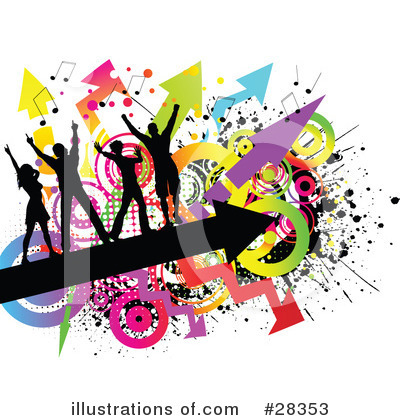 Royalty-Free (RF) Dancing Clipart Illustration by KJ Pargeter - Stock Sample #28353