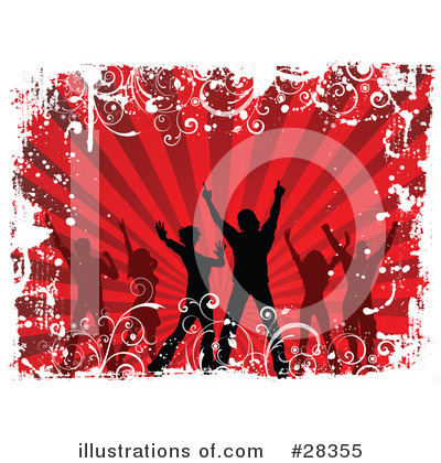 Royalty-Free (RF) Dancing Clipart Illustration by KJ Pargeter - Stock Sample #28355