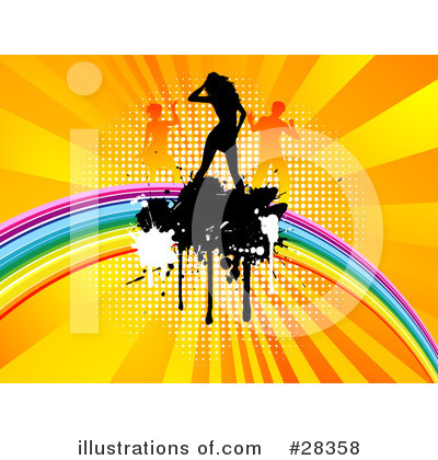 Royalty-Free (RF) Dancing Clipart Illustration by KJ Pargeter - Stock Sample #28358