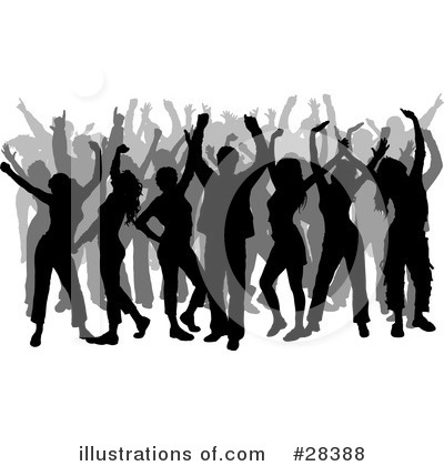 Royalty-Free (RF) Dancing Clipart Illustration by KJ Pargeter - Stock Sample #28388
