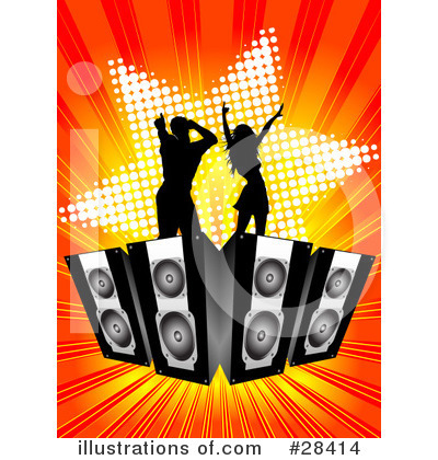 Royalty-Free (RF) Dancing Clipart Illustration by KJ Pargeter - Stock Sample #28414