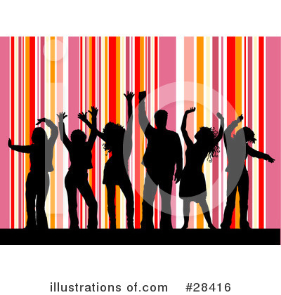 Royalty-Free (RF) Dancing Clipart Illustration by KJ Pargeter - Stock Sample #28416
