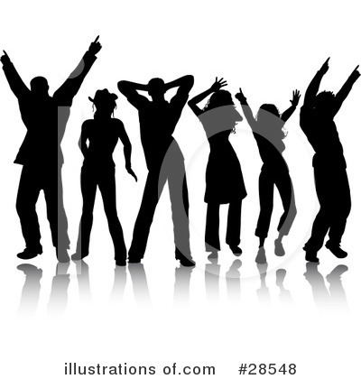 Royalty-Free (RF) Dancing Clipart Illustration by KJ Pargeter - Stock Sample #28548