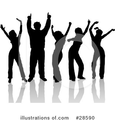 Royalty-Free (RF) Dancing Clipart Illustration by KJ Pargeter - Stock Sample #28590
