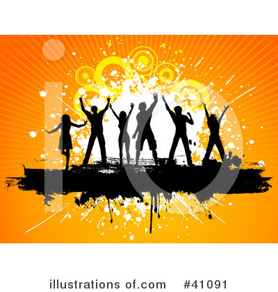 Royalty-Free (RF) Dancing Clipart Illustration by KJ Pargeter - Stock Sample #41091