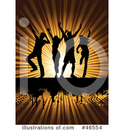 Royalty-Free (RF) Dancing Clipart Illustration by KJ Pargeter - Stock Sample #46554