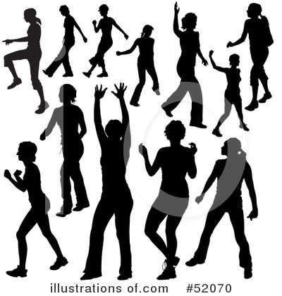 Royalty-Free (RF) Dancing Clipart Illustration by dero - Stock Sample #52070