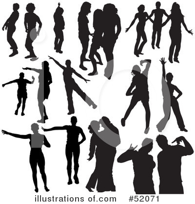 Royalty-Free (RF) Dancing Clipart Illustration by dero - Stock Sample #52071