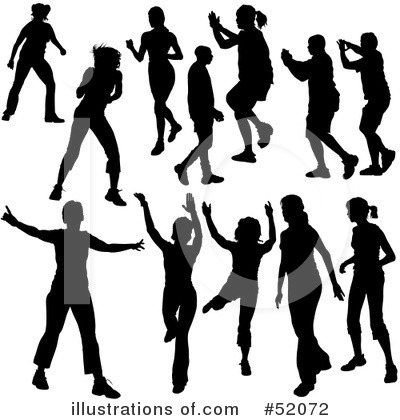 Royalty-Free (RF) Dancing Clipart Illustration by dero - Stock Sample #52072
