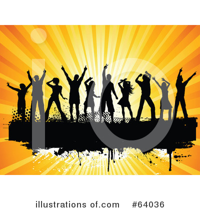 Royalty-Free (RF) Dancing Clipart Illustration by KJ Pargeter - Stock Sample #64036