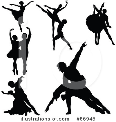 Royalty-Free (RF) Dancing Clipart Illustration by Pushkin - Stock Sample #66945