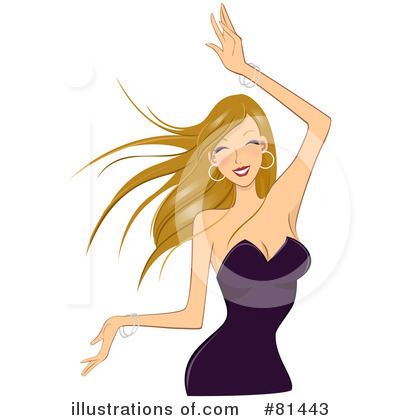 Royalty-Free (RF) Dancing Clipart Illustration by BNP Design Studio - Stock Sample #81443