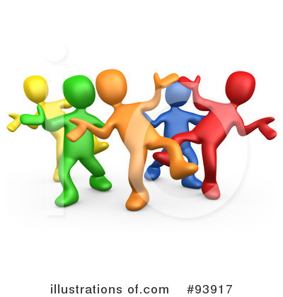 Royalty-Free (RF) Dancing Clipart Illustration by 3poD - Stock Sample #93917