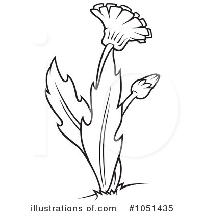 Royalty-Free (RF) Dandelion Clipart Illustration by dero - Stock Sample #1051435