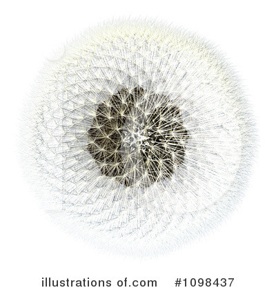Dandelion Clipart #1098437 by Leo Blanchette