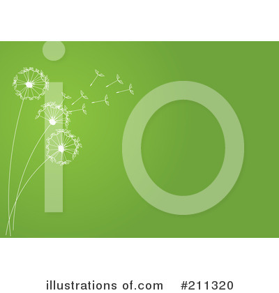Royalty-Free (RF) Dandelion Clipart Illustration by Eugene - Stock Sample #211320