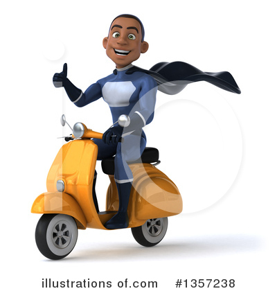 Young Black Male Super Hero Clipart #1357238 by Julos