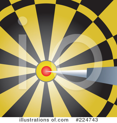 Royalty-Free (RF) Dart Board Clipart Illustration by Prawny - Stock Sample #224743