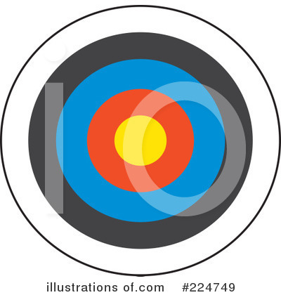 Royalty-Free (RF) Dart Board Clipart Illustration by Prawny - Stock Sample #224749