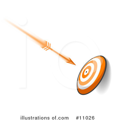 Royalty-Free (RF) Darts Clipart Illustration by Leo Blanchette - Stock Sample #11026