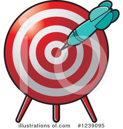 Royalty-Free (RF) Darts Clipart Illustration by Lal Perera - Stock Sample #1239095