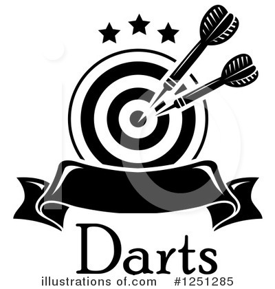 Royalty-Free (RF) Darts Clipart Illustration by Vector Tradition SM - Stock Sample #1251285