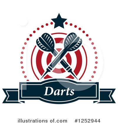 Royalty-Free (RF) Darts Clipart Illustration by Vector Tradition SM - Stock Sample #1252944