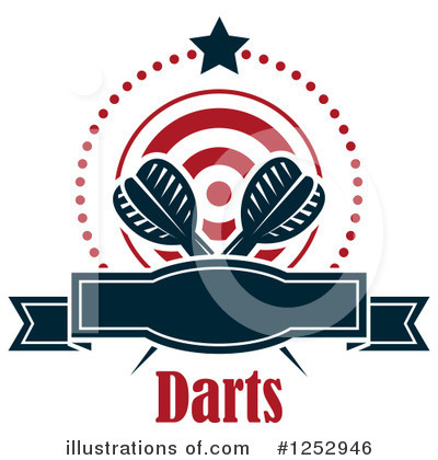 Royalty-Free (RF) Darts Clipart Illustration by Vector Tradition SM - Stock Sample #1252946