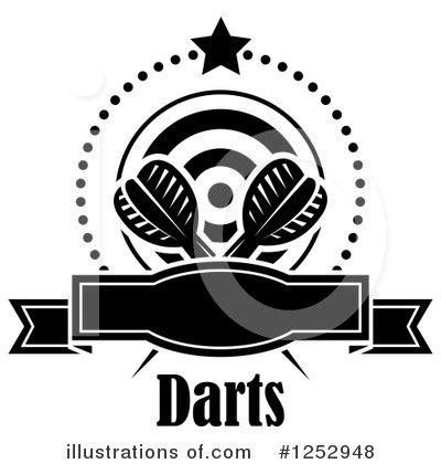 Royalty-Free (RF) Darts Clipart Illustration by Vector Tradition SM - Stock Sample #1252948