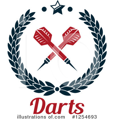 Royalty-Free (RF) Darts Clipart Illustration by Vector Tradition SM - Stock Sample #1254693