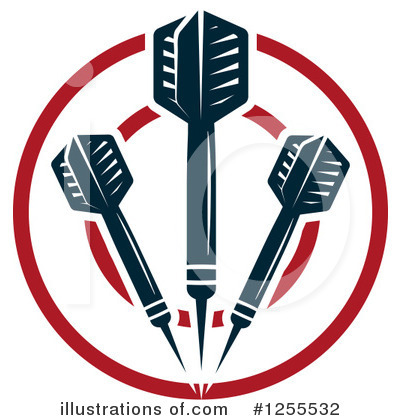 Royalty-Free (RF) Darts Clipart Illustration by Vector Tradition SM - Stock Sample #1255532