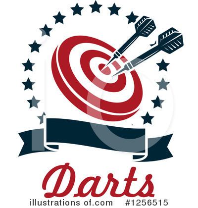 Royalty-Free (RF) Darts Clipart Illustration by Vector Tradition SM - Stock Sample #1256515